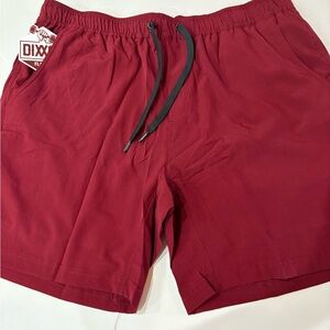 Dixxon Brad Lined Athletic Stretch Maroon Shorts Size 2X New In Bag